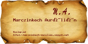 Marczinkech Aurélián névjegykártya